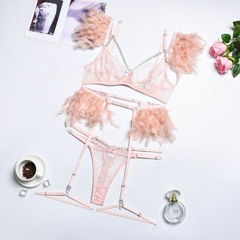 Sammy Jackson™ Mirella 3-delige lingerieset | Een sexy set met unieke details