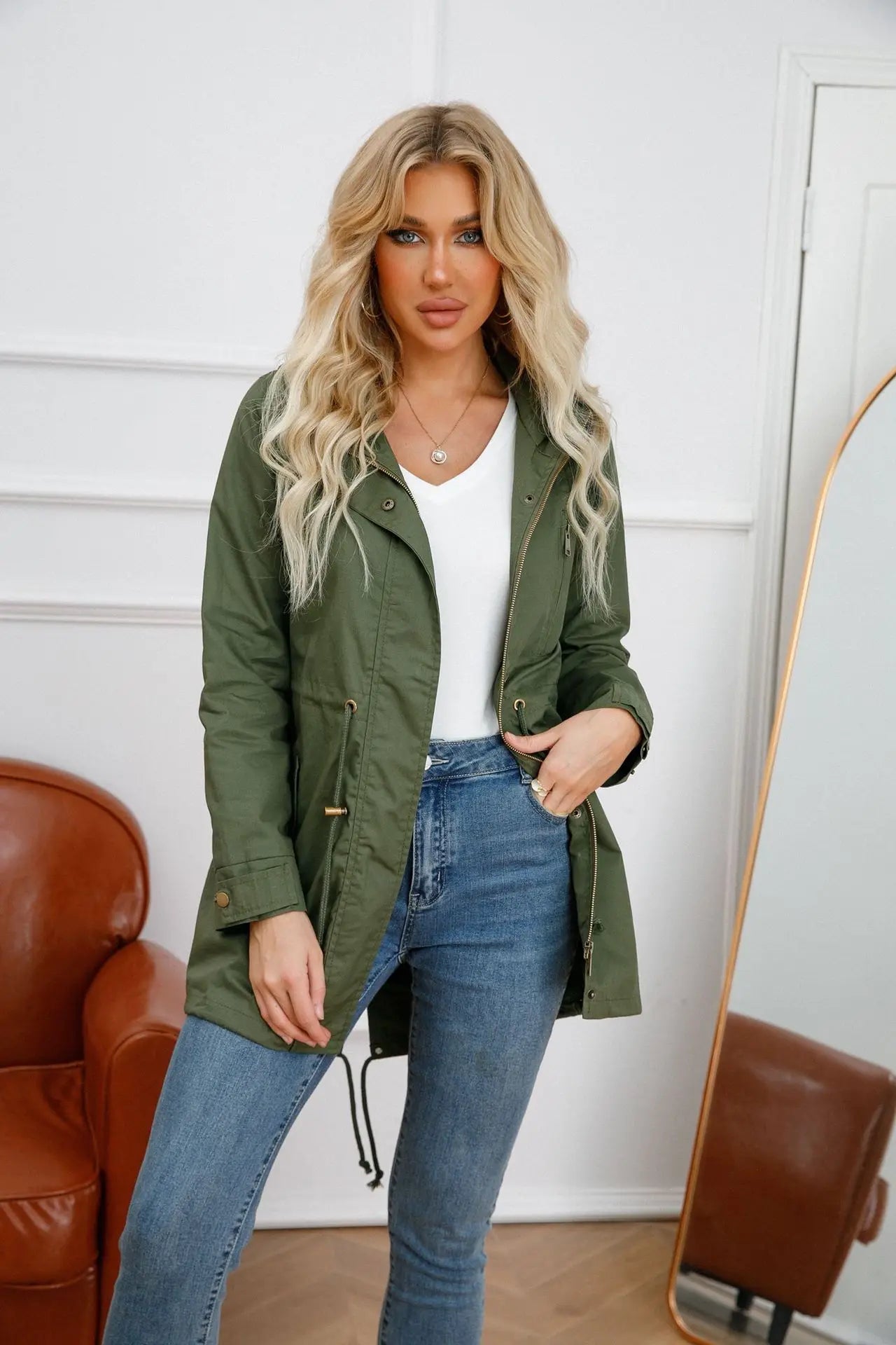 Stijlvolle Dames Jas met Capuchon – Marielle