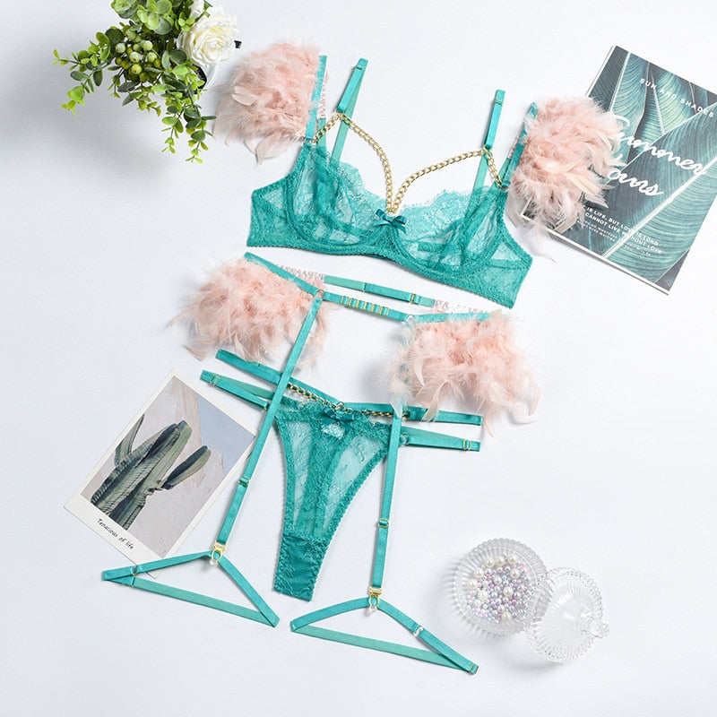 Sammy Jackson™ Mirella 3-delige lingerieset | Een sexy set met unieke details