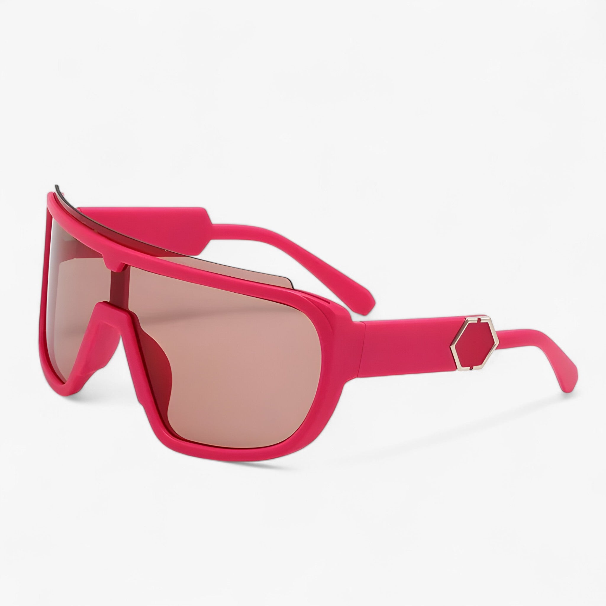 Oversized Monoblock Wraparound Zonnebril – Auron