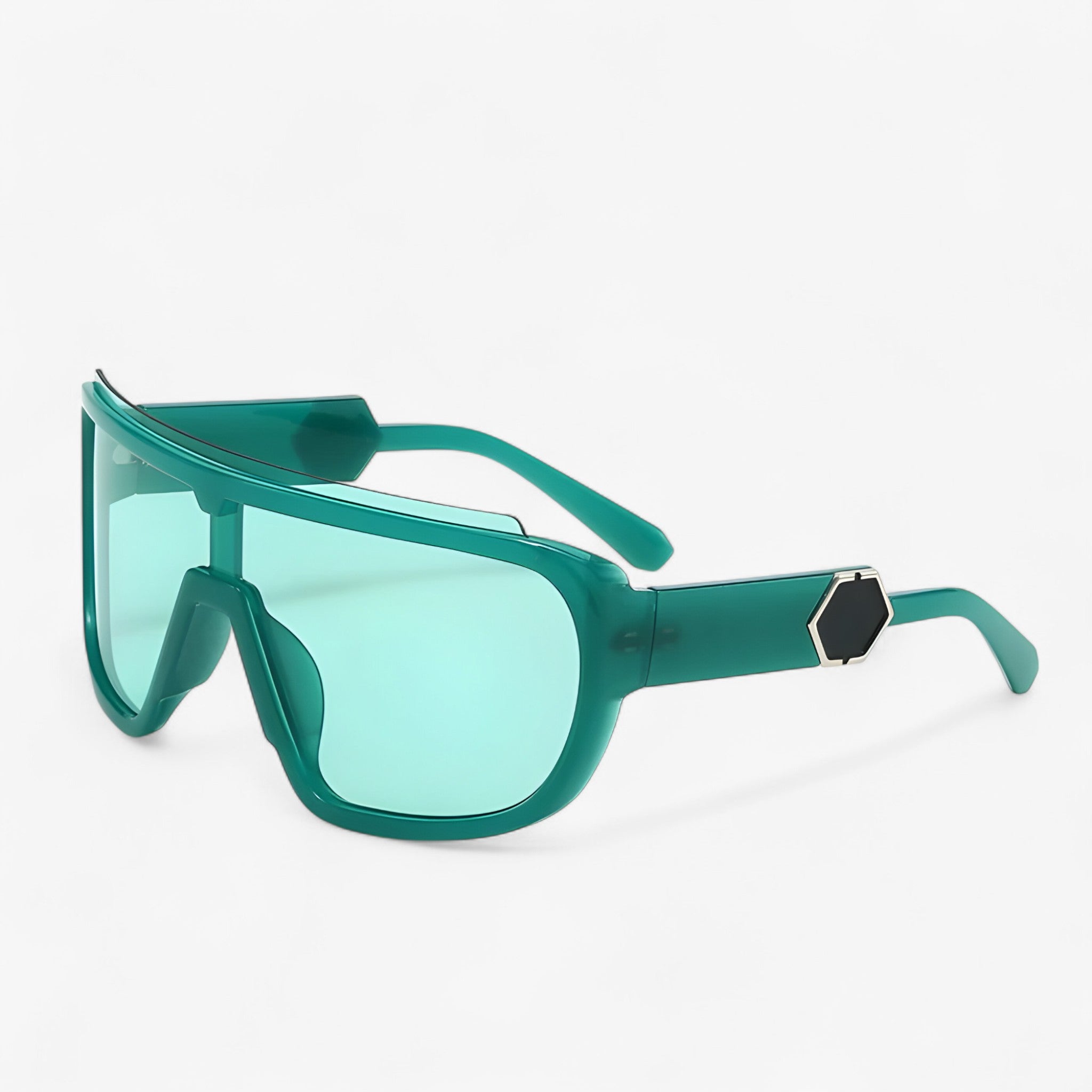Oversized Monoblock Wraparound Zonnebril – Auron