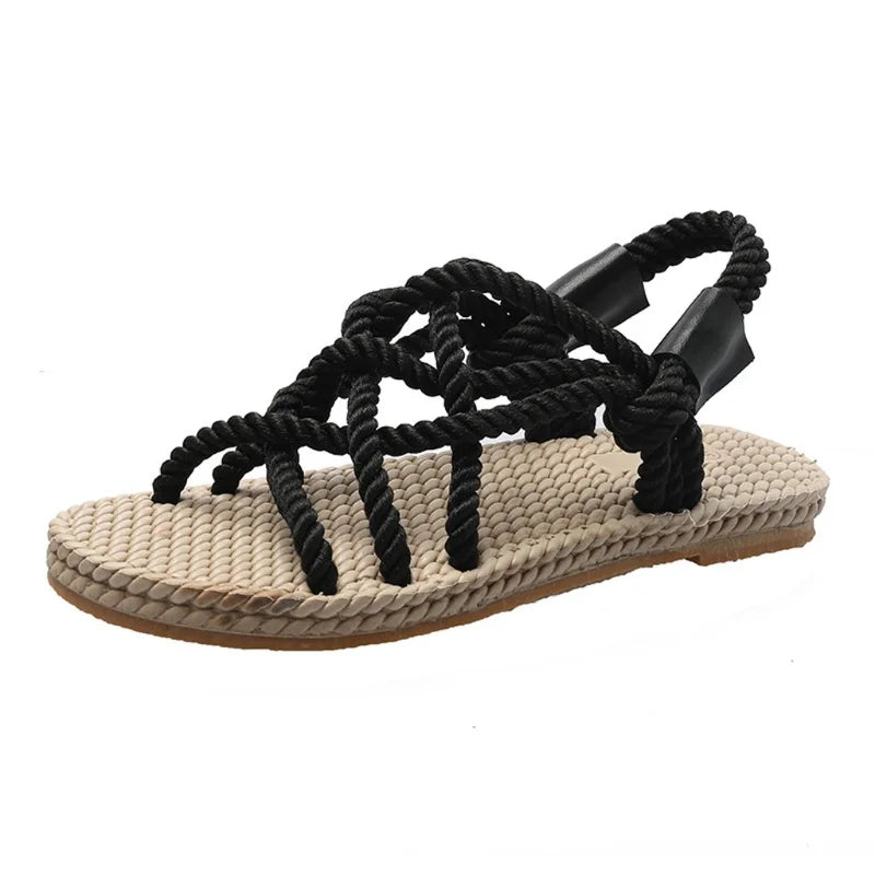 Gevlochten Gladiatorsandalen – Serina