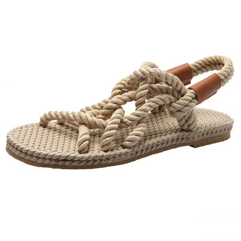 Gevlochten Gladiatorsandalen – Serina