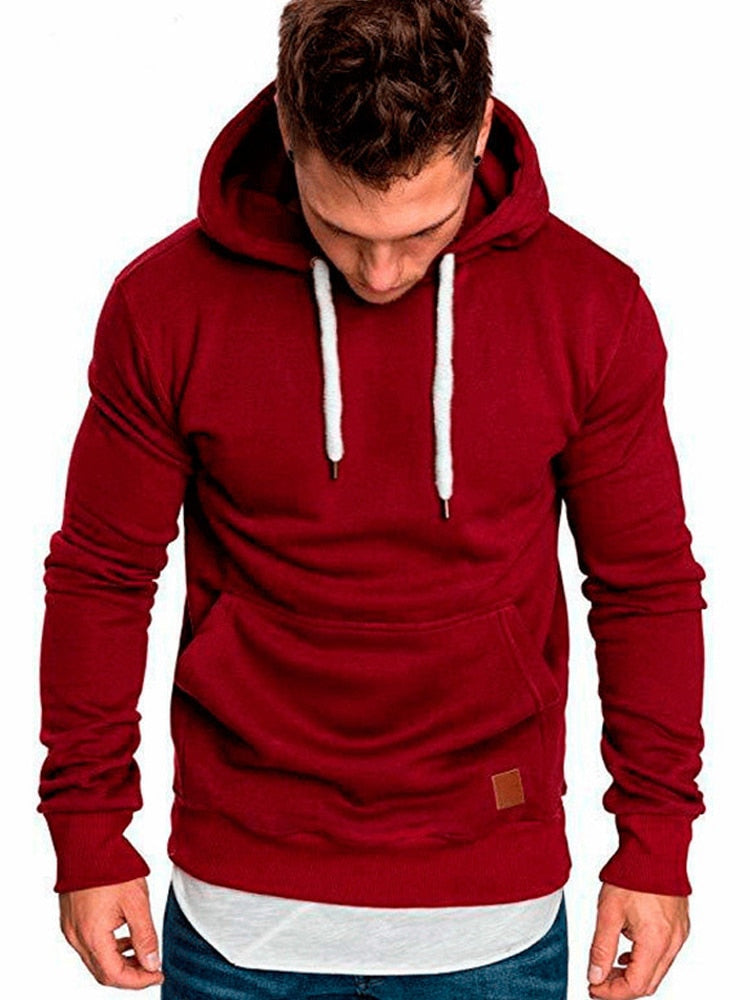 Sammy Jackson™ | Casual Hoodie voor Heren - Met Buidelzak en Wit Koord