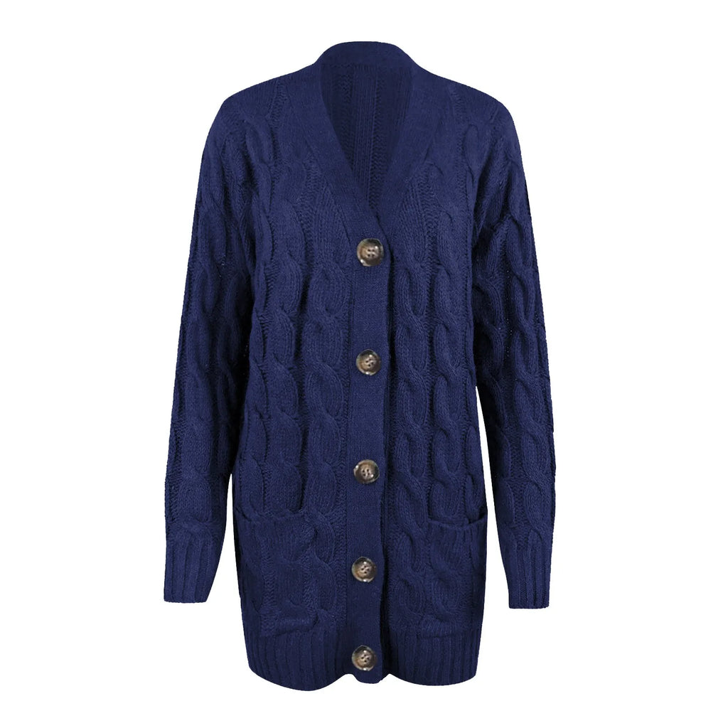 Gebreid Damesvest met Knopen – Noor