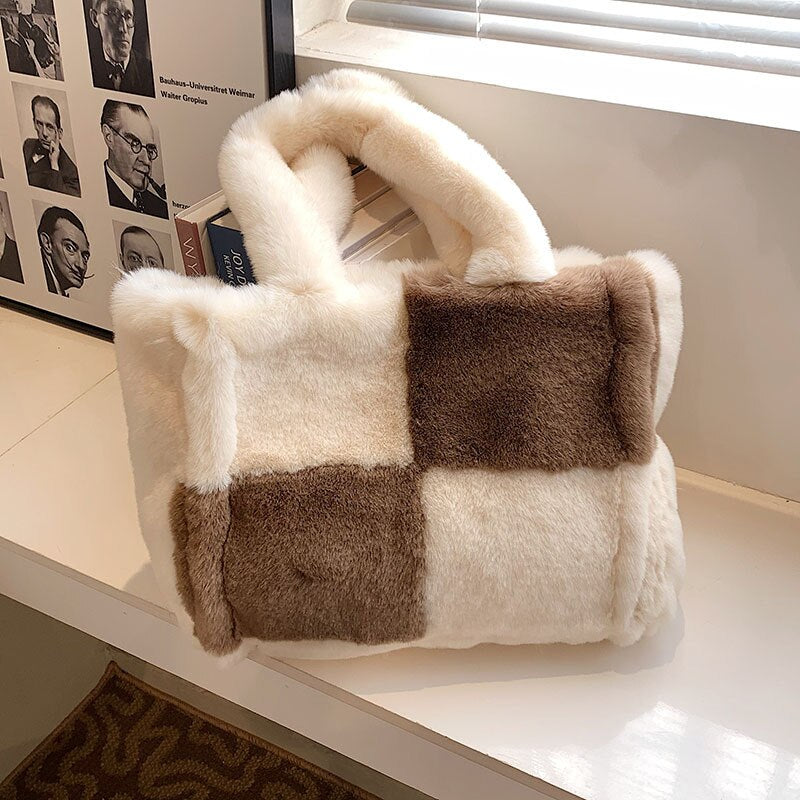 Sammy Jackson™ Pipa Pluche Handtas | Een comfortabele & winterse damestas