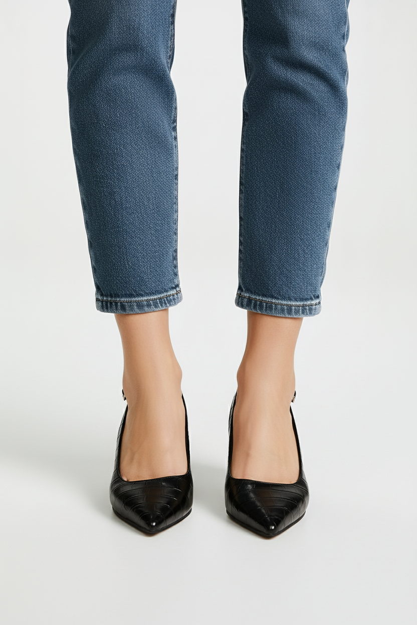 Slingback Pumps met Blokhak - Annika