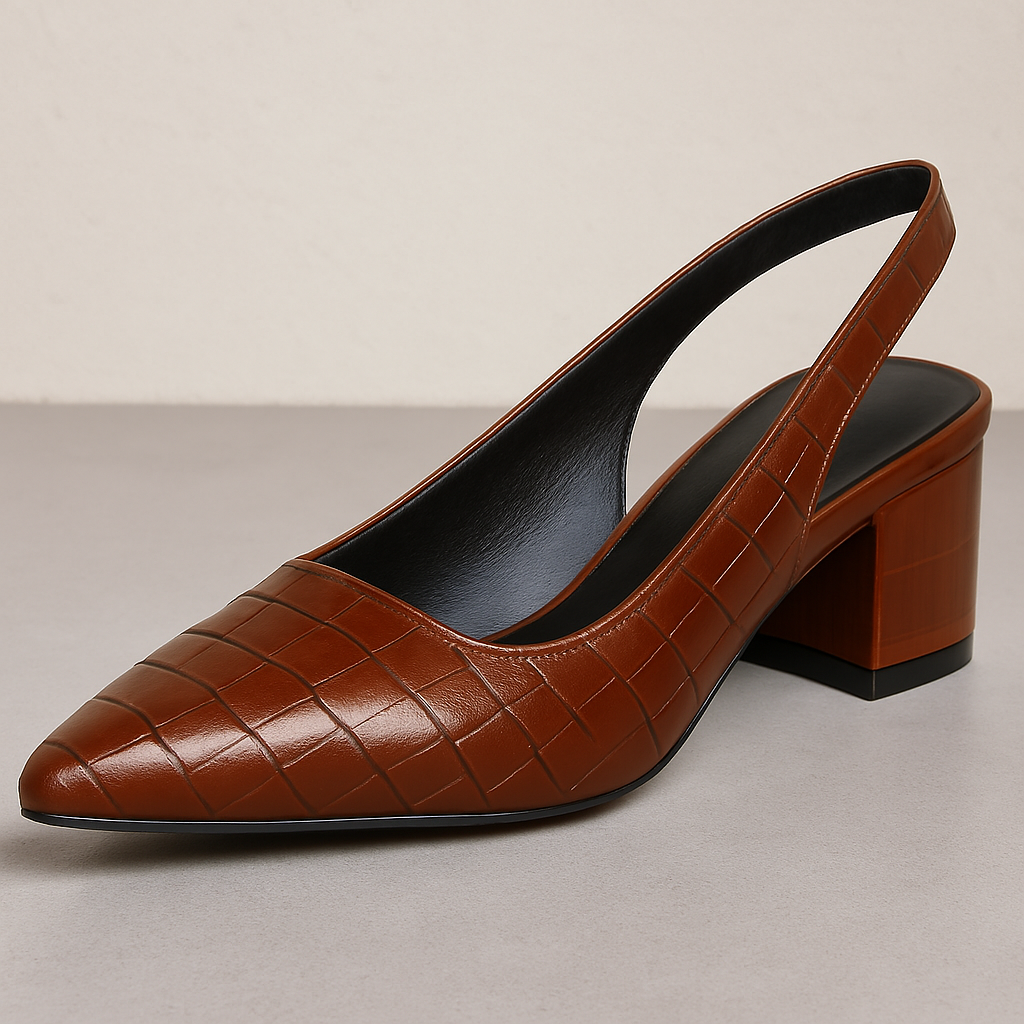 Slingback Pumps met Blokhak - Annika