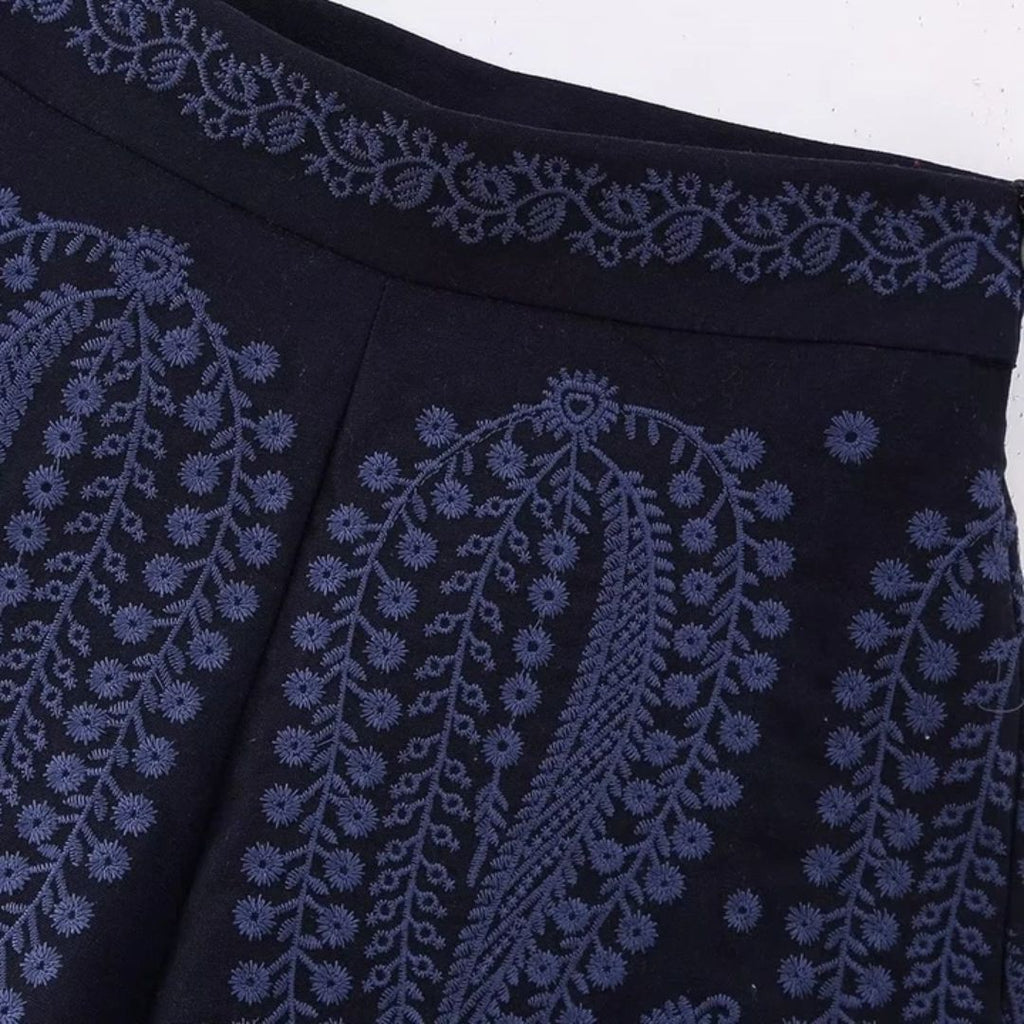 Sammy Jackson™ Cathy Geborduurde Shorts | Hoge Taille & Trendy