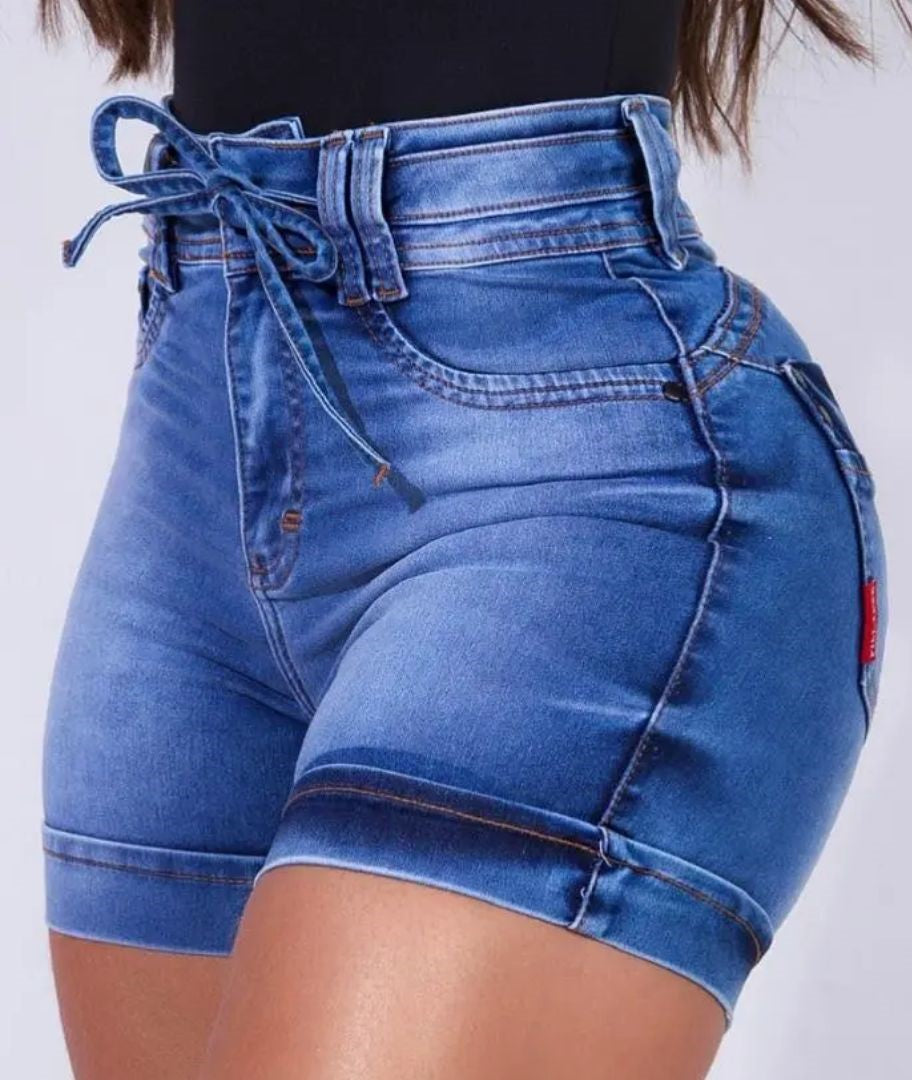 Sammy Jackson™ Cara Jeans Short | Hoge Taille & Skinny