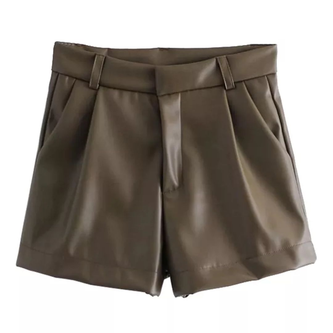 Sammy Jackson™ Angel Leren Short | Trendy & Vintage