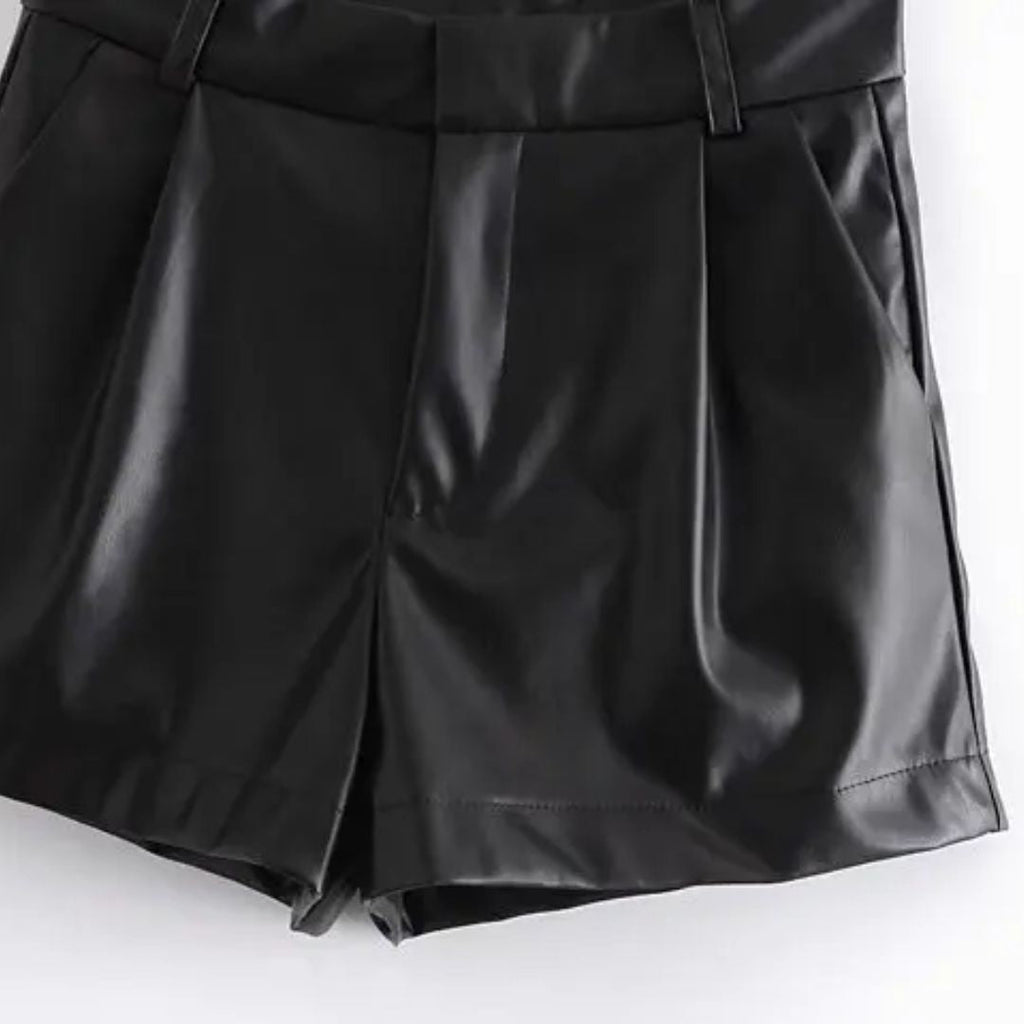 Sammy Jackson™ Angel Leren Short | Trendy & Vintage