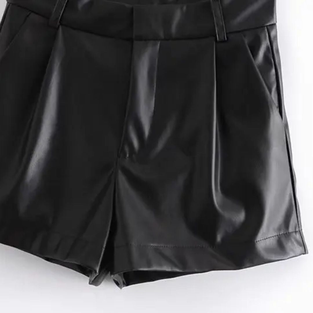 Sammy Jackson™ Angel Leren Short | Trendy & Vintage