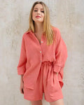 Tweedelige zomercombinatie met structuur dames – Tabea