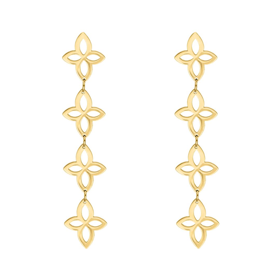 Sammy Jackson™ Bloemenketting Oorbellen | Vintage & Chic