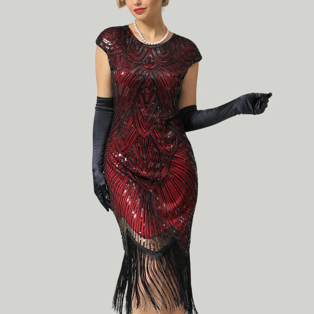 Sammy Jackson™ Carmi Glitterjurk | Gatsby-stijl & Klassiek