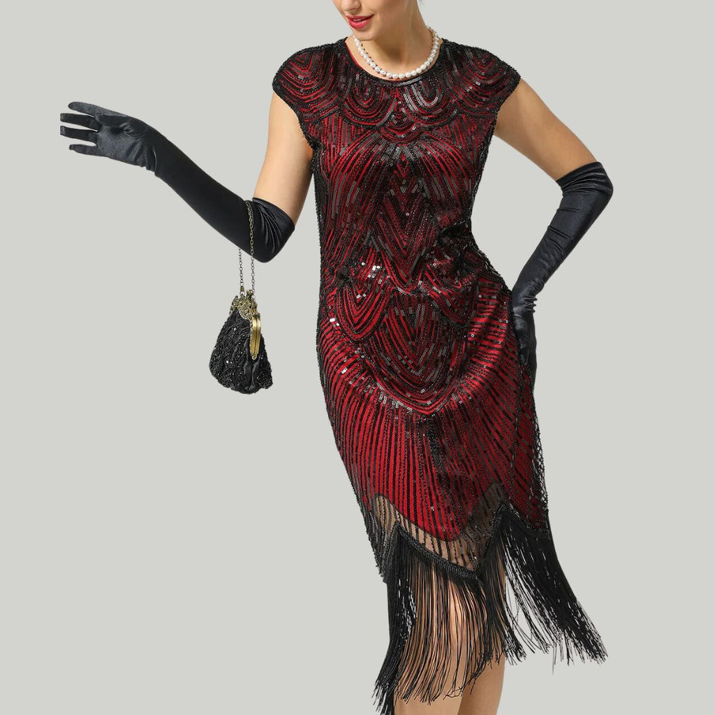 Sammy Jackson™ Carmi Glitterjurk | Gatsby-stijl & Klassiek