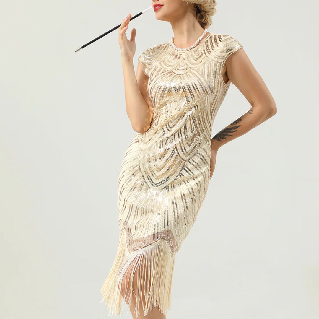 Sammy Jackson™ Carmi Glitterjurk | Gatsby-stijl & Klassiek