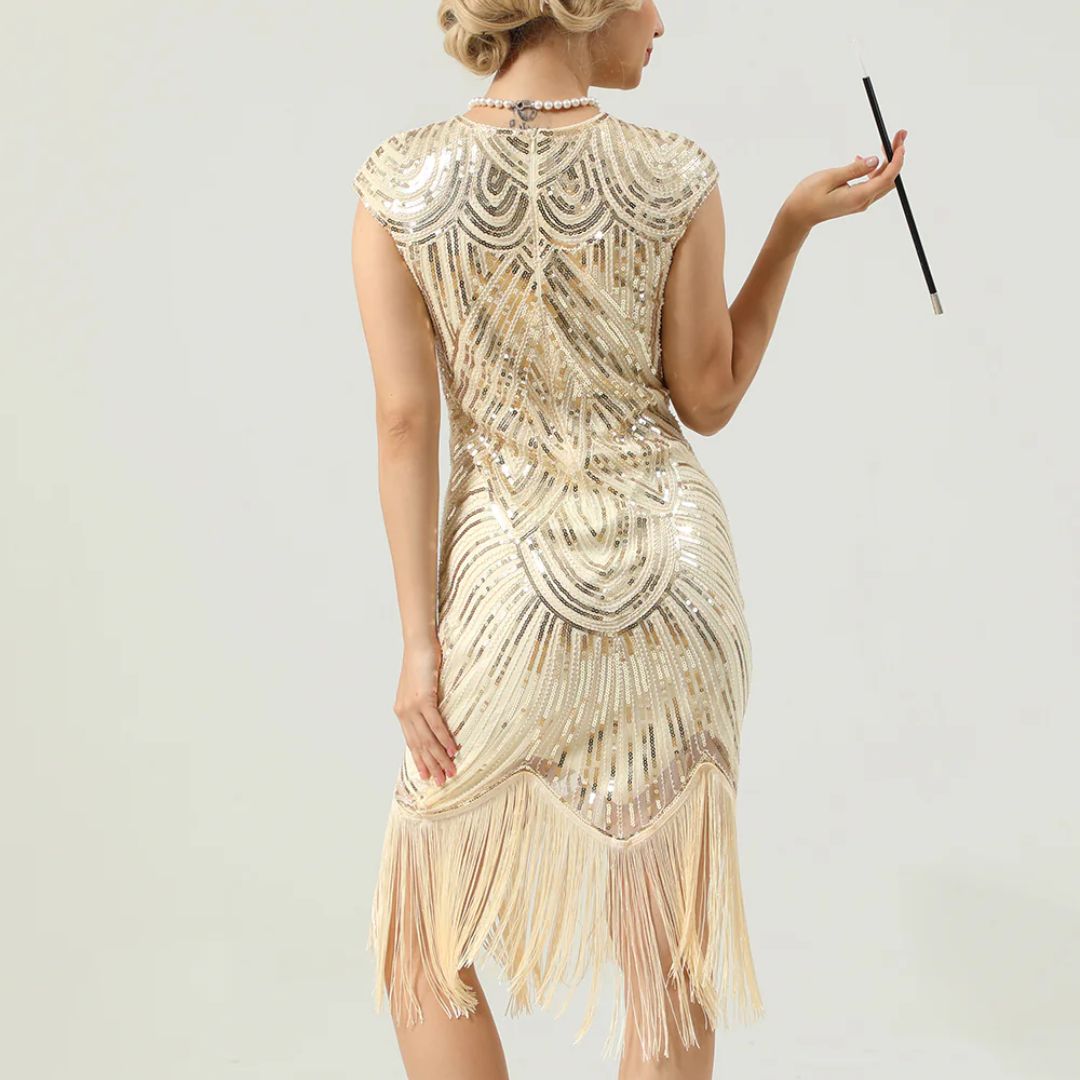 Sammy Jackson™ Carmi Glitterjurk | Gatsby-stijl & Klassiek