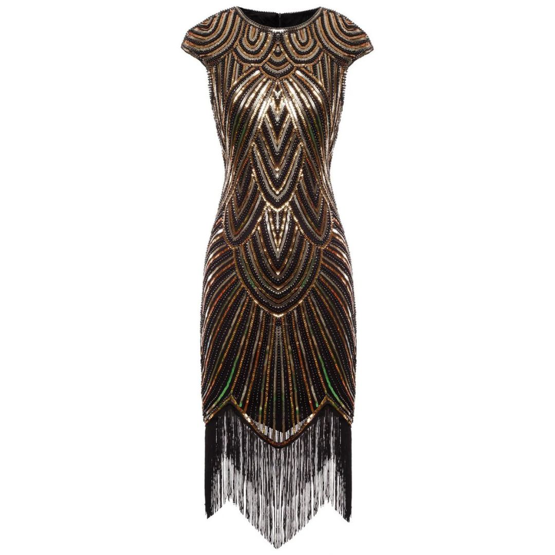 Sammy Jackson™ Carmi Glitterjurk | Gatsby-stijl & Klassiek