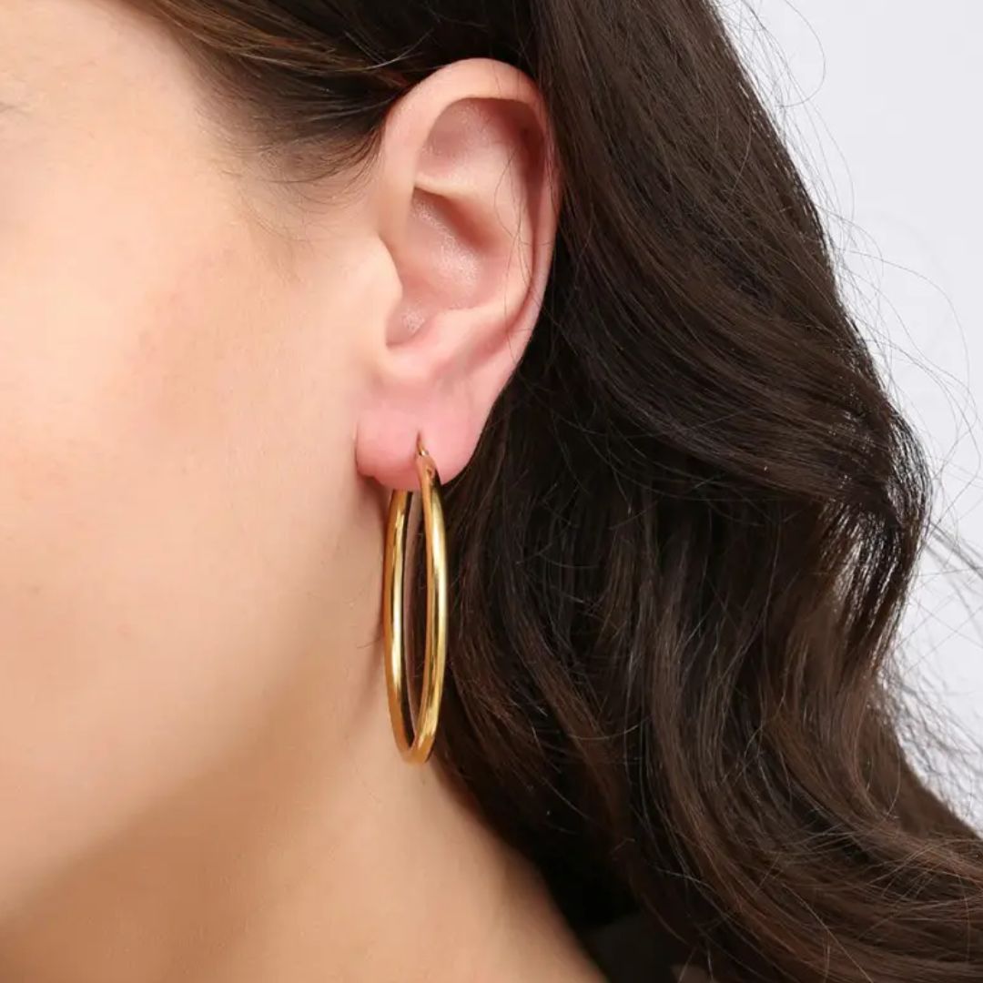 Sammy Jackson™ Gouden Oorringen (40 mm) | Opvallend & Stijlvol