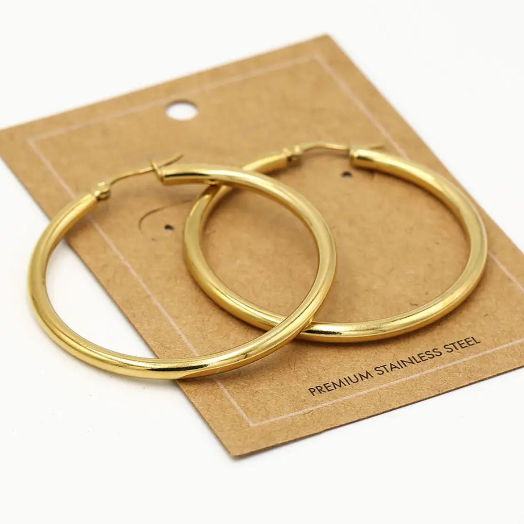 Sammy Jackson™ Gouden Oorringen (40 mm) | Opvallend & Stijlvol