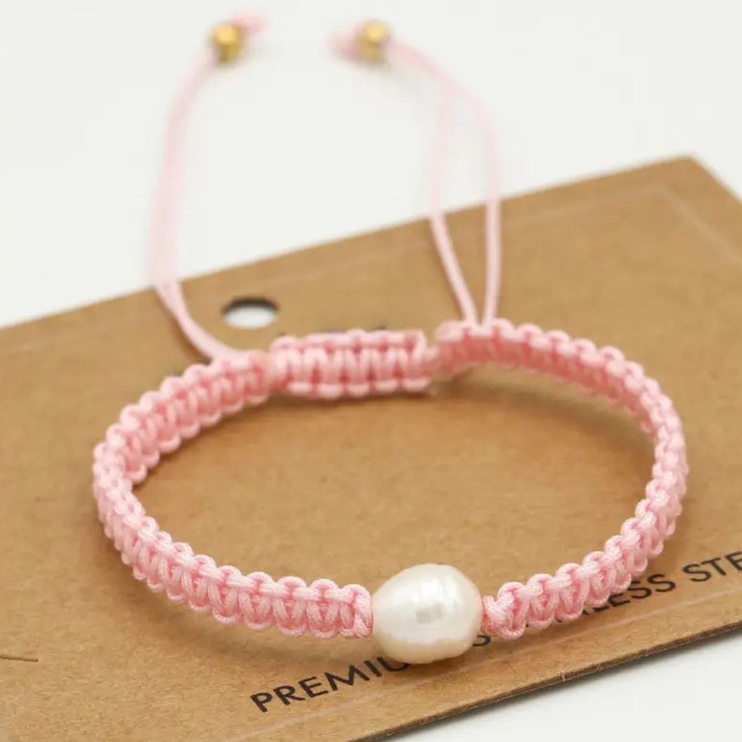 Sammy Jackson™ Roze Parelarmband | Veelzijdig & Trendy