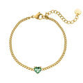 Sammy Jackson™ Hart Geboortesteen Armband | Uniek & Betekenisvol