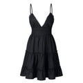 Luchtige & stijlvolle mini-spaghetti-jurk met V-hals – Melina