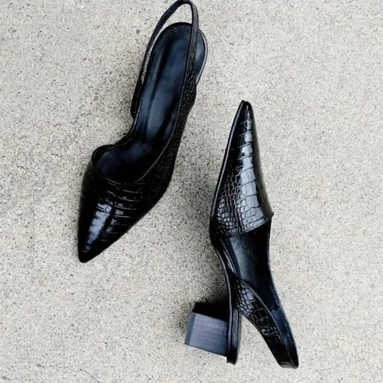 Lara Orthopedische Pumps met Croco-Design – Elegant, Comfortabel & Perfect Voor Elke Gelegenheid