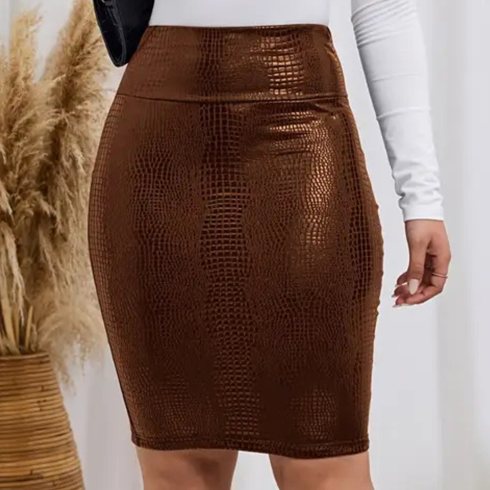 Klassieke Rok met Krokodillenmotief – Odette