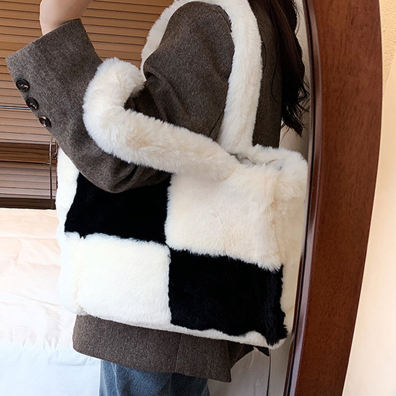 Sammy Jackson™ Pipa Pluche Handtas | Een comfortabele & winterse damestas