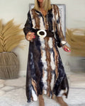 Herfst Maxi Jurk met Print – Marise