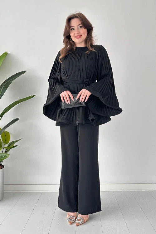 Dames Geplooide Kledingset – Selene