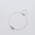 Zilveren vliegtuigarmband