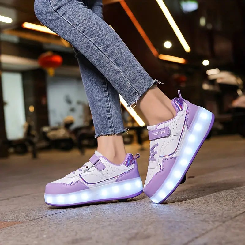 Glijd in Stijl met Velo – Sneakers met Wieltjes en Lichtgevende Zolen