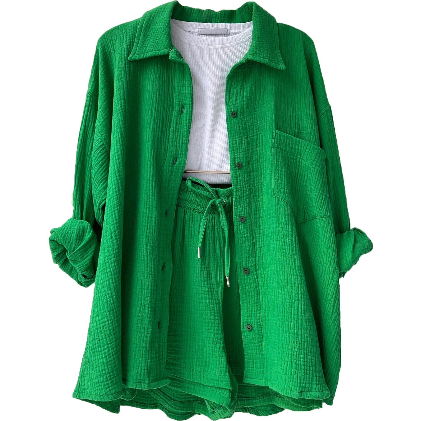 Ademend katoen co-ord-set voor dames – Maris