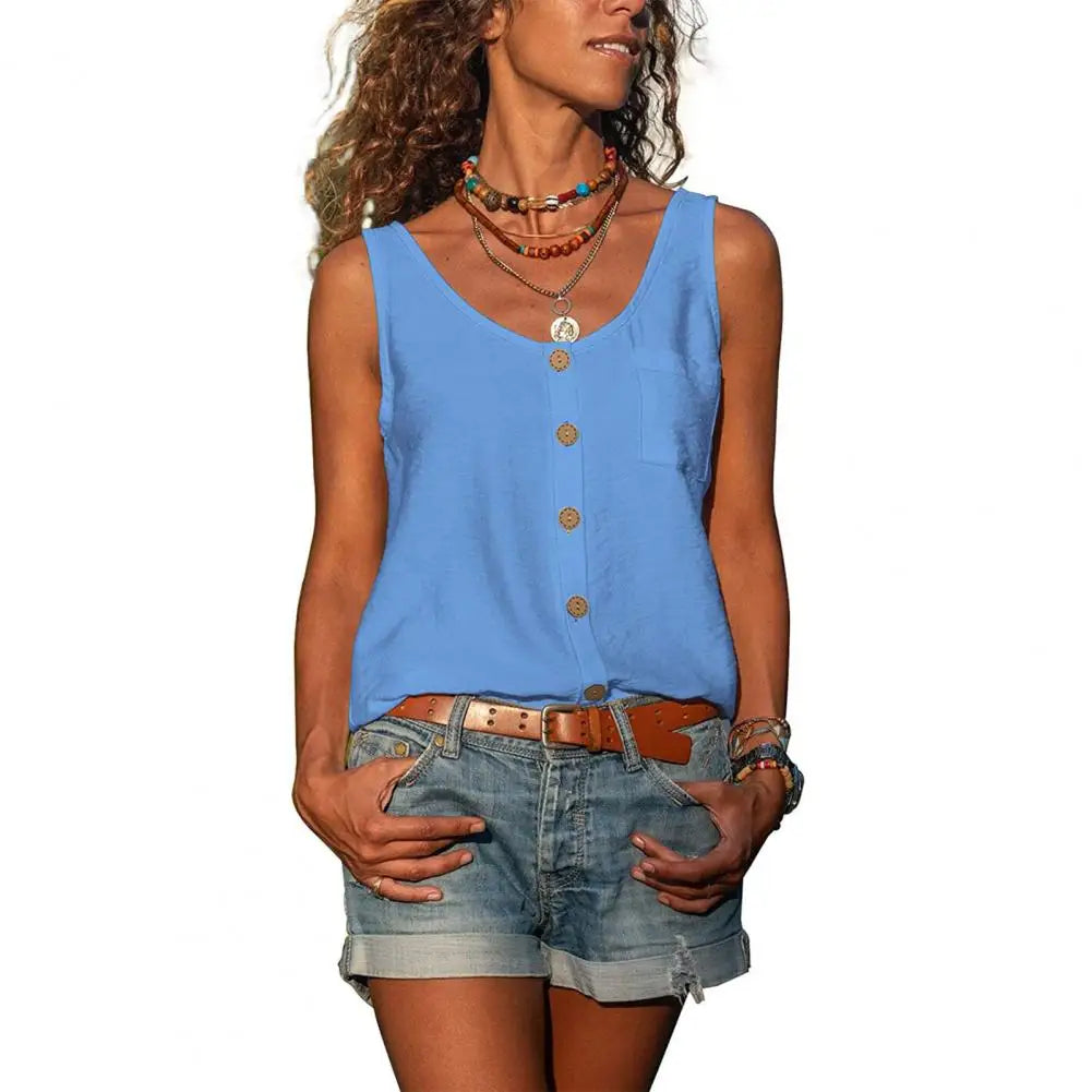 Sammy Jackson™ Raquel Top | Mouwloos & Stijlvol