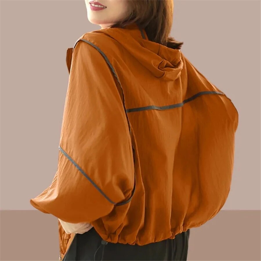 Luchtige Dames Zomer Hoodie Jas met Oversized Pasvorm – Zoë