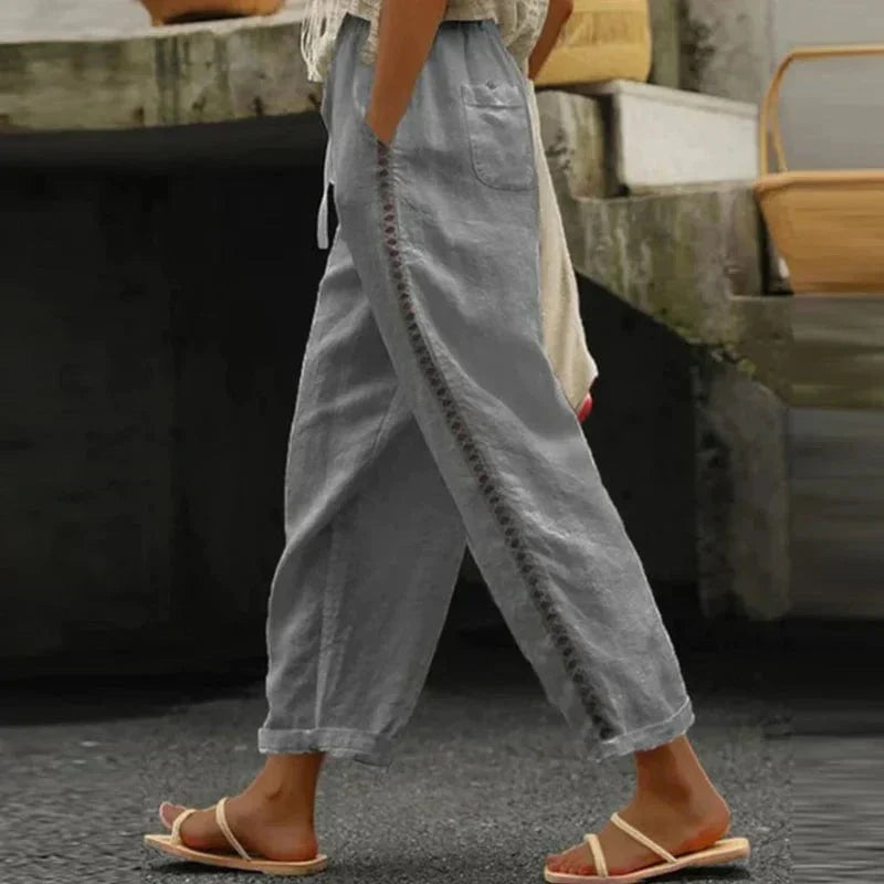 Boho Dames Zomerbroek met Print – Solea