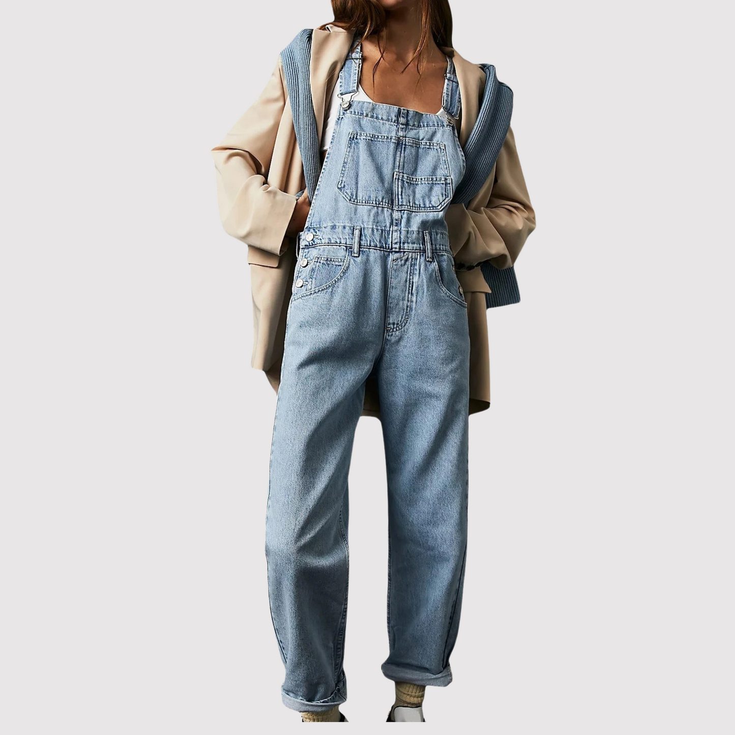 Denim Dames Tuinbroek met Relaxed Fit – Serena