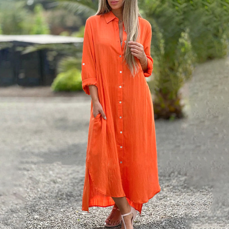 Luchtige Polo-Shirtjurk Dames – Marlene
