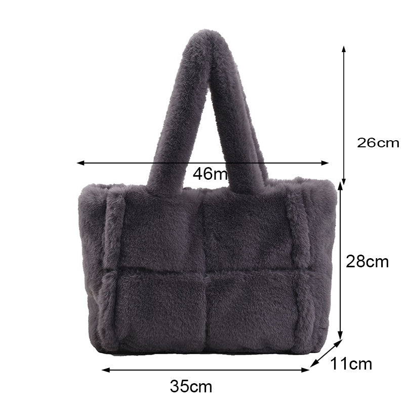 Sammy Jackson™ Pipa Pluche Handtas | Een comfortabele & winterse damestas