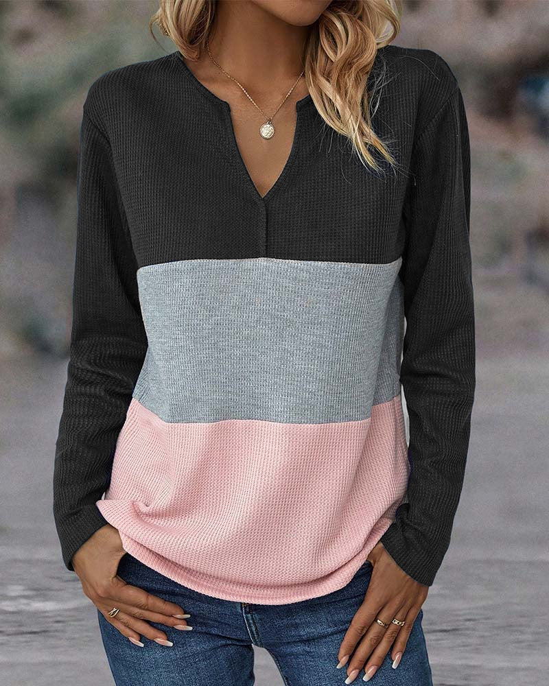 Casual Dames Trui met Kleurenblok – Noëlle