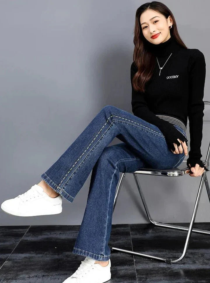 Trendy Flared Damesjeans – Alessa